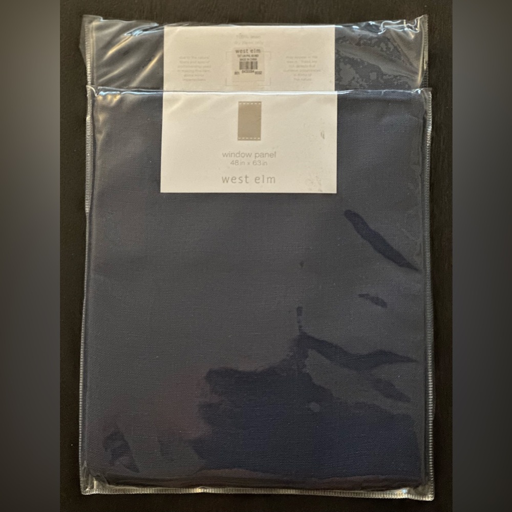 West Elm Linen Window Curtain Panel | Set of 2
